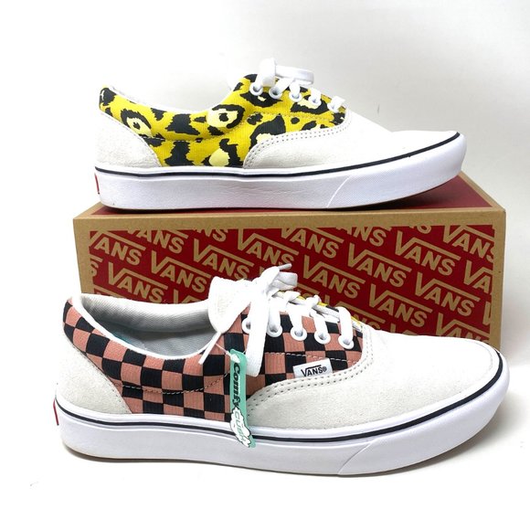 Vans Shoes - VANS Comfycush Era Mixed Media Suede Checker Leopard  Women’s Size VN0A3WM91PC